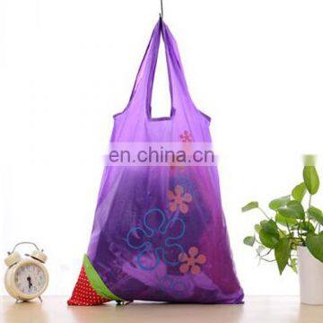 New product 2017 folding bags shopping nylon strawberry