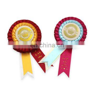 Janpanese high quality ribbon rosette trim with custom tails for show