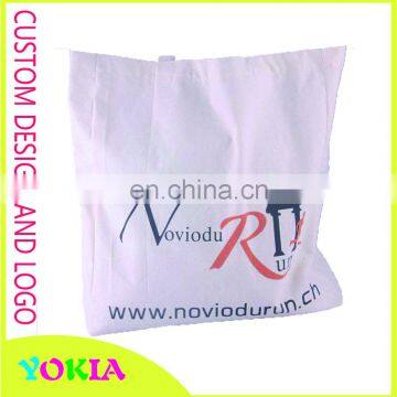 customized cotton canvas shopping tote bag with zipper