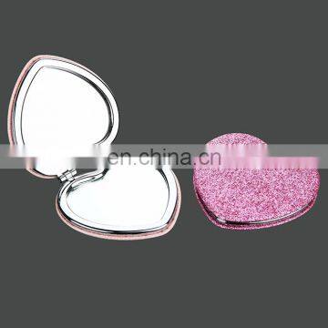 wholesale heart shaped cosmetic mirror for wedding gifts