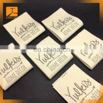 personalized high density organic cotton woven labels for garment