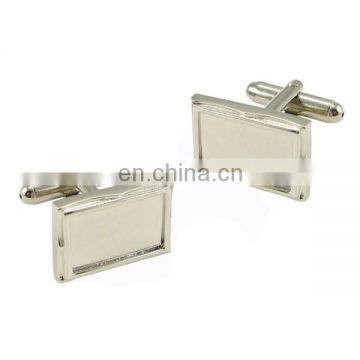 Newly! custom rectangle blank sublimation cuff link/sleeve link