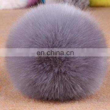 White Fur Fluffy Ball Key Chain Fur Pom Keychain Rabbit Fur Ball Keychain for Women Bags photo-6