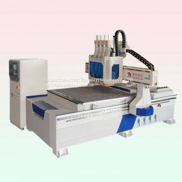 four heads cnc wood router machine for furniture factory