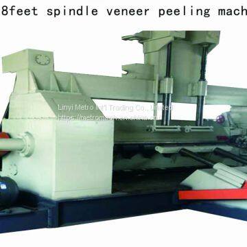 CNC 8ft wood veneer spindle rotary peeling machine