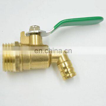 copper brass small gas ball valve with nipple