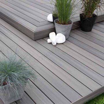 Customized Outdoor Grooved Waterproof WPC Decking Laminate Flooring