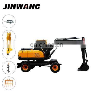 Engineering Used 8t Large Excavator With Wheels for Construction photo-7