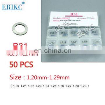 ERIKC B31 diesel injector washer and Fuel Injection Shim Kits different types of gasket size:1.20mm--1.29mm