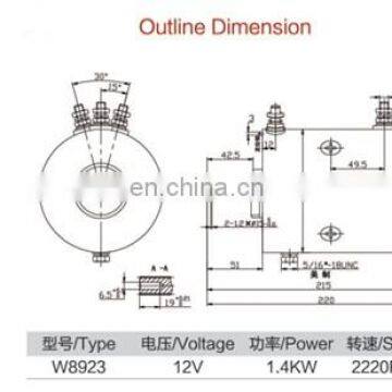 Угольный щетка 12В постоянного тока для винтового двигателя 1400Вт в электрическом автомобиле photo-6