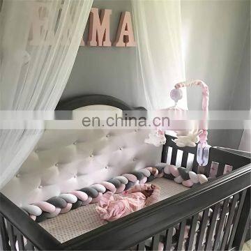 Stock Fashionable Handmade Knot Baby Nest Pillow Newborn Crib Bumper photo-3