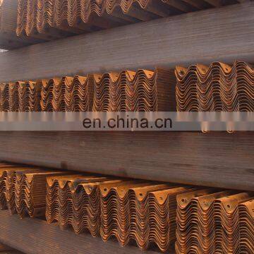 Hot Dip Galvanized Highway Guard Rail With W Shape Section and Powder Coated Surface photo-4