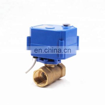 DC3-6VADC9-24V  electric actuator control ball valve with manual override function DN15 DN20 DN25 brass for smart use