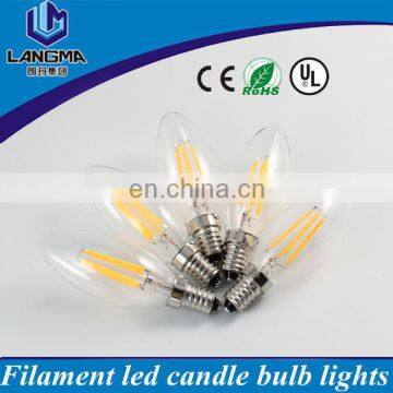 UL 120V Input Bright White 4500k Dimmable Transparent 6 Watt Led Candelabra E12 photo-3