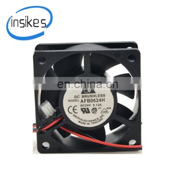 AFB0624H DC24V 0.12A 60*60*25MM 6025 2wires 6cm cooling fan