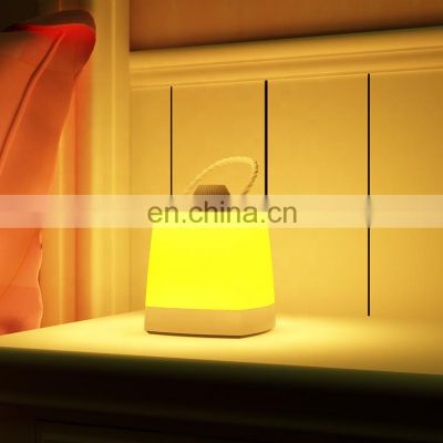 Portable usb rechargeable touch sensor 3 level dimmer multi-function led night light