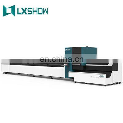 2021 LXSHOW 6020 6016 professional pipe tube CNC fiber metal laser cutting machine for square round pipe steel / pipe cutter