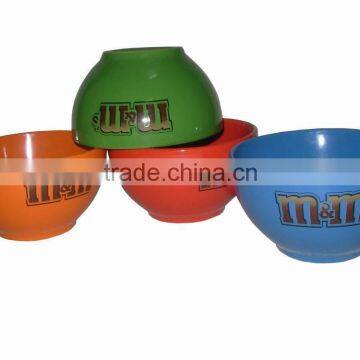 14cm color glazed promotional ceramic bowl