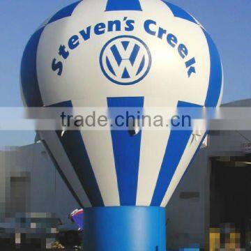 Custom giant blue advertising inflatable hot air balloon