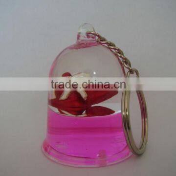 Promotional Custom Shaped with 3D Dog Floater Acrylic Keychain, Wholesale Plastic Keyring