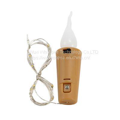 Bottle Cork Stopper Lights With Star Santa Elf Flame Topper LED Fairy String Lights 1m photo-4