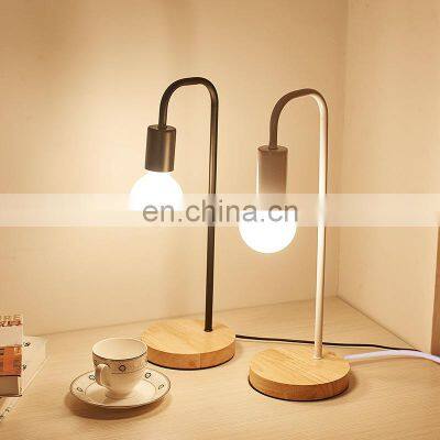 Factory Production Study Table Lamp Led Living Room Metal Table Lamp for Wooden Base