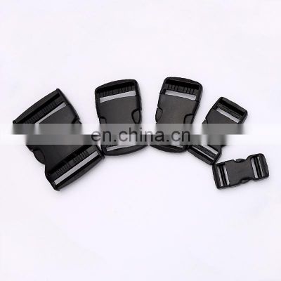 Wholesale Black 50mm Or 45mm Customized Side Release Adjuster Plastic Buckles