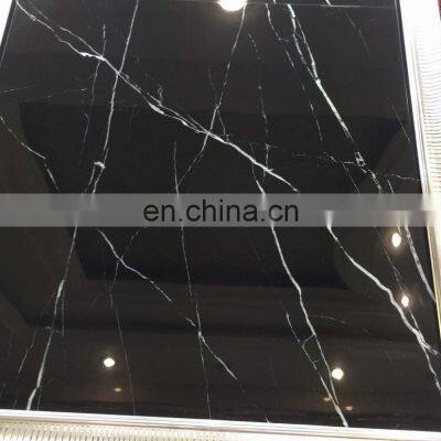 White and Black Nano Polished Porcelain Floor Tile Full Body Tiles Size 600x600mm 800x800mm photo-5