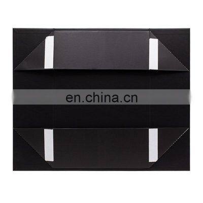 Luxury Custom Black Extra Large Duvet Cover Product Packaging Rigid Cardboard Packing Boxes With Ribbon photo-5