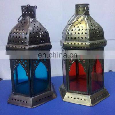 gold plated metal new Moroccan lanterns