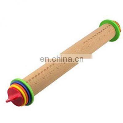 Adjustable Pastry Roller Wooden Rolling Pin