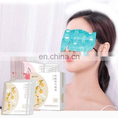 Factory direct sale OEM ODM available bamboo non-woven travel blindfold warm steam sleep eye mask