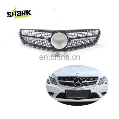 W207 chrome/gloss black Diamond Grille Body Kit For Benz E Class Coupe W207 2009-2013 Diamond Grille