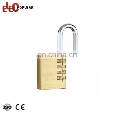 Locks manufacturer combination padlock  shackle brass password lock garden warehouse outdoor waterproof security lock