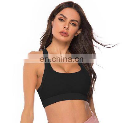 Womens Plus Size Gym Wear Workout Tops Soft Nylon Fitness Sport Bra Form Women