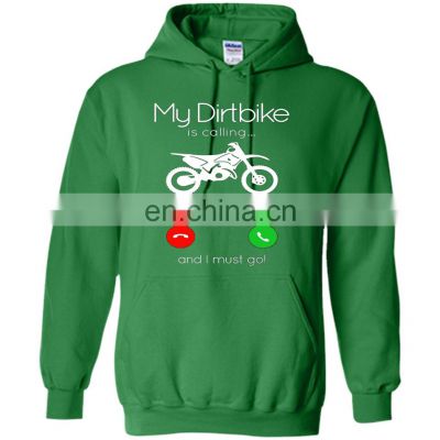 OEM Rubber Print Fitness Pullover Workout DIRT BIKE MOTOCROSS Biker Drawstring Man Sweatshirts Hoodies