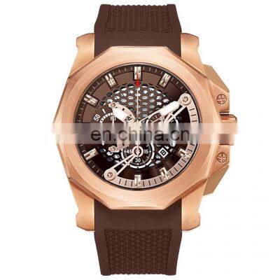 High Quality Branded Oem Custom Logo Steel Wrist Watches Chronograph Luxury Watches Men photo-2