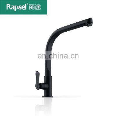 2022 hot sale single cold stainless steel black kitchen faucet luxury kitchen faucet