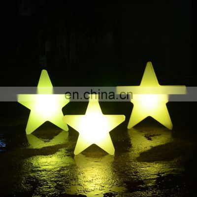 giant led Christmas tree /LED sunset lamp Christmas Tree curtain light Five-pointed star shape decorative lighting