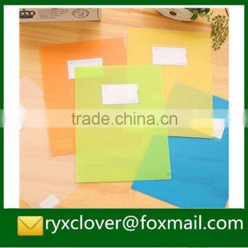 Factory price a4 size clear eco-friendly plastic file with card holder                        
                                                Quality Choice