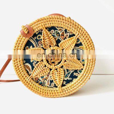 Star Round Rattan Bag 8 Inch Summer Essential Straw Bag for Women