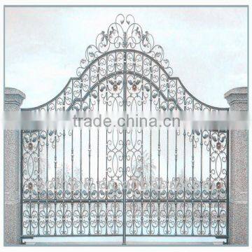 Ornamental steel gate