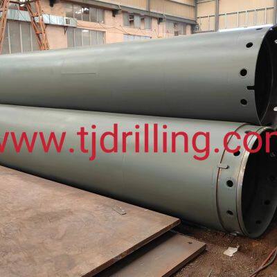 Sell 900mm single wall casing pipe with bauer screw connections for  bored pile foundation work