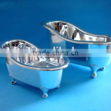 UV craft bathtub shape for bathroom soap,plastic bathtub shape gift container