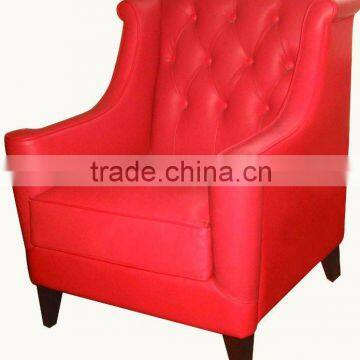 red sectional sofa chair PFS3882