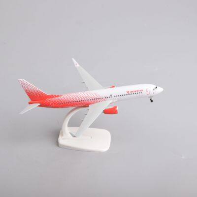 20cm 737-800 ROSSIYA Metal Aircraft Plane Moded Gift