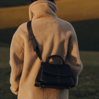 French Smile Fold-wrap Genuine Leather Women's Bag Niche Fashion Handbag Crescent Shoulder Messenger Bag photo-4