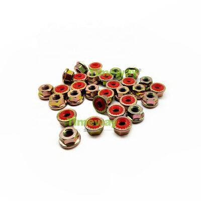 Yellow Zinc Plated Hydraulic Sealing Self-Locking Nut Anti-Corrosion M8x1.25 M8x1 M6x1 Sealing Security Wheel Locking Nut