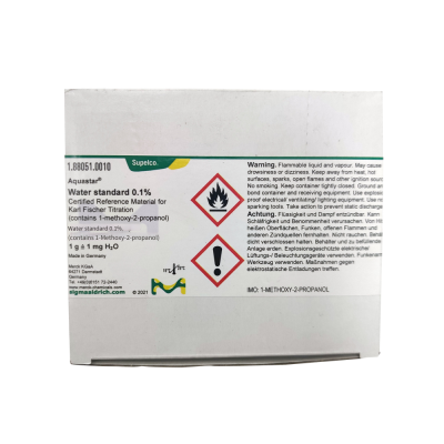 Merck 0.1% Standard Water Sample 1.88051.0010 Karl Fischer Reagent From Germany
