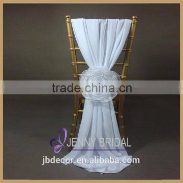 C214B wholesale white beauty pageant wedding bridal sash